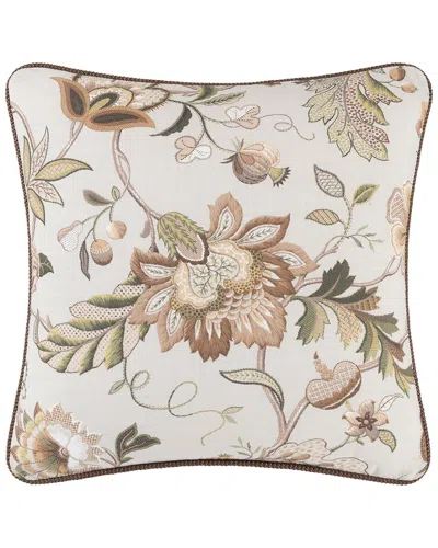 Rose Tree Esmeralda Jacobean Print Decorative Square Pillow