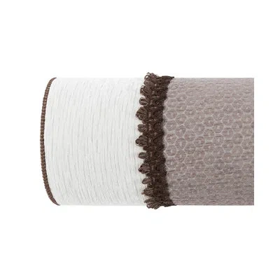 Rose Tree Esmeralda Neckroll Pillow In Brown;white;beige
