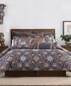 Rose Tree Harlow Jacobean Print 4-pc. Comforter Set, King In Blue
