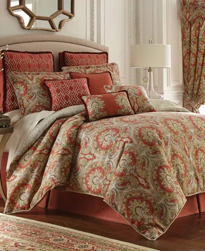 Rose Tree Harrogate 4pc King Comforter Set In Brown