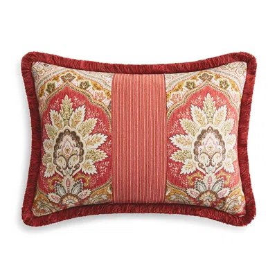 Rose Tree Harrogate Breakfast Pillow, 13 X 18 In Red