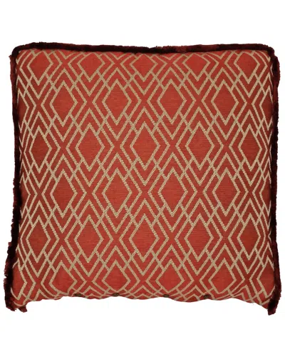 Rose Tree Harrogate Fringed Geometric Reversible Euro Sham
