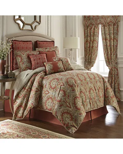 Rose Tree Harrogate Paisley Damask Comforter Set In Brown