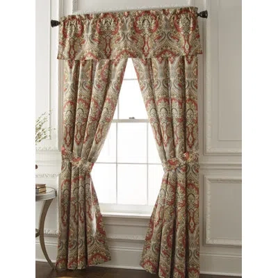 Rose Tree Harrogate Paisley Room Darkening Rod Pocket 2 Curtain Panels
