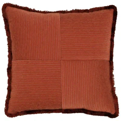 Rose Tree Harrogate Reversible Throw Pillow In Red
