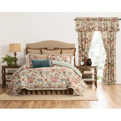 Rose Tree Haylie Floral Comforter Set In Beige