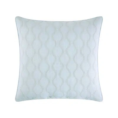Rose Tree Josephine Embroidered Ogee Euro Sham In Blue