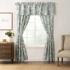 Rose Tree Josephine Floral Lined Window Panel Pair Set In Blue
