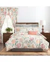 Rose Tree Komodo Floral 4 Piece Comforter Set In Multi
