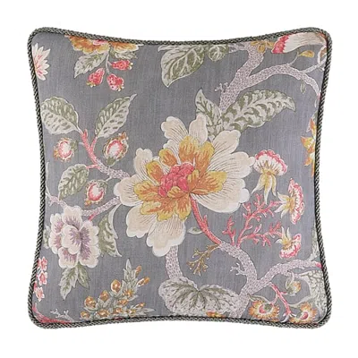 Rose Tree Mia Square Throw Pillow In Gray