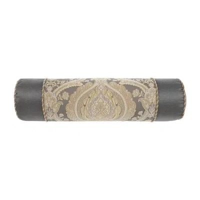 Rose Tree Norwich Cylinder Throw Pillow In Black