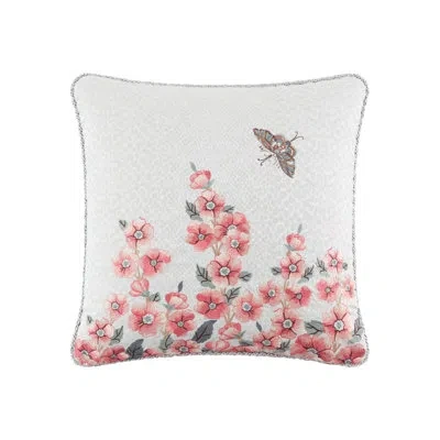 Rose Tree Talia Embroidered Decorative Pillow In Multi
