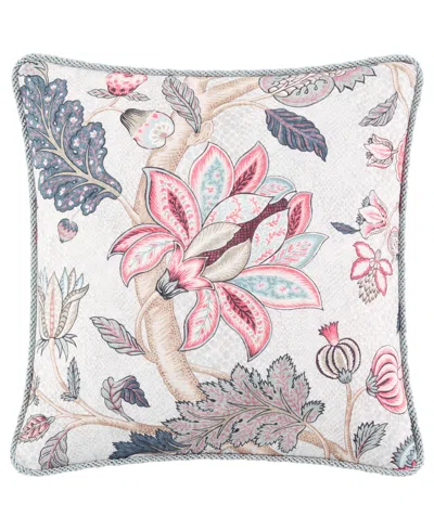 Rose Tree Talia Floral Print Decorative Pillow, 18" X 18"