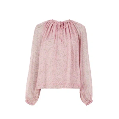 Roseanna Blouse Twins En Soie In Pink