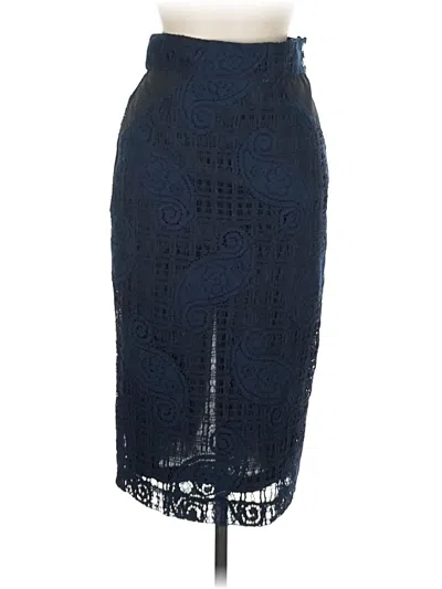 Pre-owned Roseanna Formal Skirt In Blue