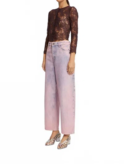 Roseanna Hilton High Rise Jeans In Pink Wash In Brown