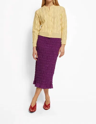 Roseanna Ida Midi Skirt In Bright Plum In Purple