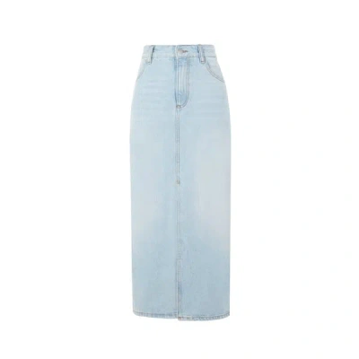 Roseanna Mona Denim Skirt In Blue