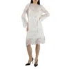 ROSEANNA ROSEANNA LADIES WHITE LACE MONZA GUIPURE DRESS