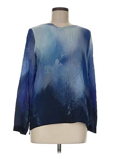 Pre-owned Roseanna Long Sleeve Blouse In Blue