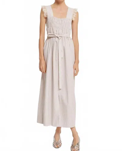Roseanna Theodora Maxi Dress In Beige In Gold