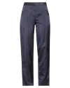 Roseanna Woman Pants Navy Blue Size 8 Cupro In Navy Blue