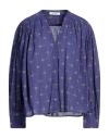Roseanna Woman Blouse Dark Purple Size 10 Cotton In Purple