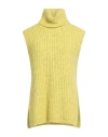 Roseanna Woman Turtleneck Lime Green Size 4 Acrylic, Alpaca Wool, Polyamide, Wool In Green