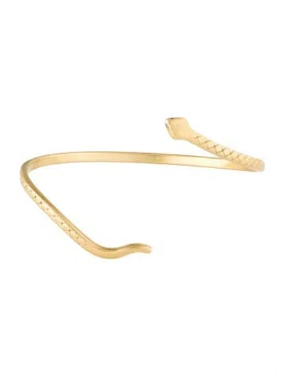 Pre-owned Roseark 18k Diamond Snake Cuff, 6.25" In Multi