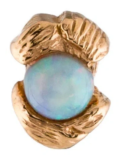 Pre-owned Roseark 18k Opal Single Stud Earring In Multi
