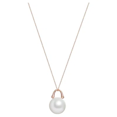 Pre-owned Roseate Jewelry Australian South Sea Pearl Pendant 12mm In Rose Gold In Red