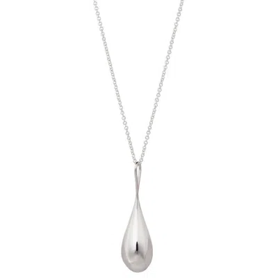 Roseate Jewelry Women's Roseate Waterdrop Pendant In Sterling Silver, Large