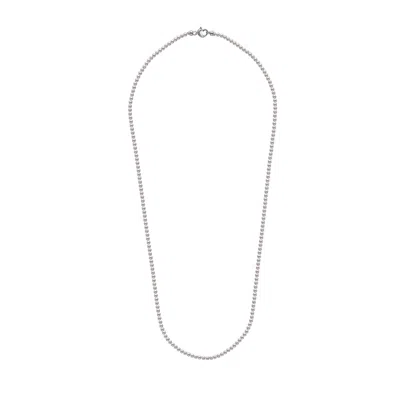 Roseate Jewelry Women's White / Silver Roseate Akoya White Opera Length Pearl Strand With Sterling Silver Heart Clas In Multi