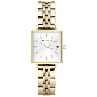 Rosefield Boxy Gift Set Women's Watch In Brown