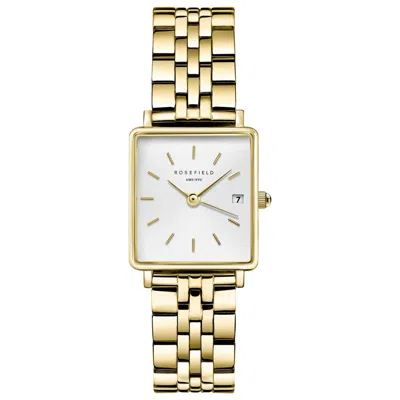Rosefield Boxy Women's Watch In Gold