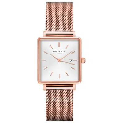 Rosefield Boxy Women's Watch In Gold