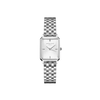 Rosefield Women's  Octagon Xs Steel And Silver Dial Watch In Gray