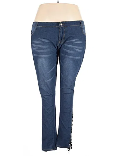 Pre-owned Rosegal Jeggings In Blue