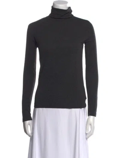 Pre-owned Rosegold Turtleneck Long Sleeve Sweatshirt In Gray