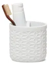 ROSELLI QUILTED TEXTURED RESIN TOOTHBRUSH HOLDER