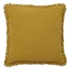 Roselli Trading Agra Waffle Cotton Decorative Pillow In Olive