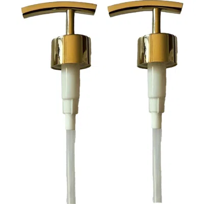Roselli Trading Company 2-pack Replacement Lotion/soap Pump In Gold