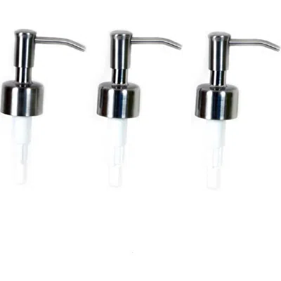 Roselli Trading Company 3-pack Replacement Lotion/soap Pump In Metallic