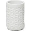 Roselli Trading Company 3d Diamond Texture Tumbler In White