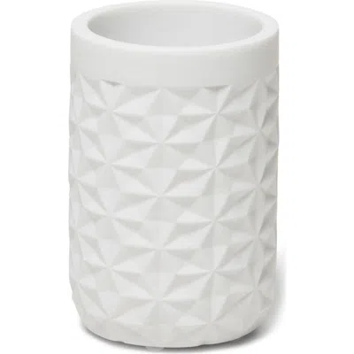 Roselli Trading Company 3d Diamond Texture Tumbler In White