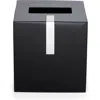 Roselli Trading Company Btq Tissue Box Cover In Black