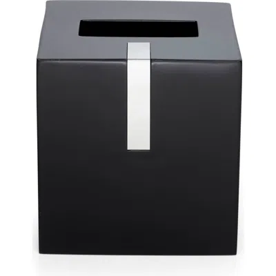 Roselli Trading Company Btq Tissue Box Cover In Black