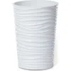 Roselli Trading Company By The Sea Trash Can In White