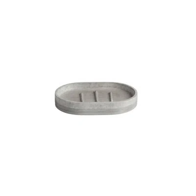 Roselli Trading Company City Line Soap Dish In Gray