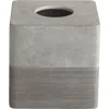Roselli Trading Company City Line Tissue Box Cover In Grey